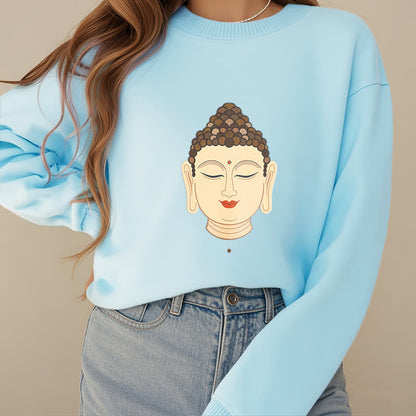 Mythstone Meditation Buddha Fleece Lined Polyester Sweatshirt