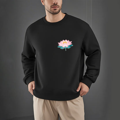 Mythstone Lotus Once You Feel You Are Avoided Fleece Lined Polyester Sweatshirt