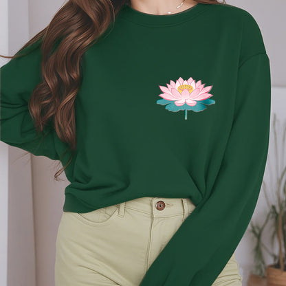 Mythstone Lotus Once You Feel You Are Avoided Fleece Lined Polyester Sweatshirt