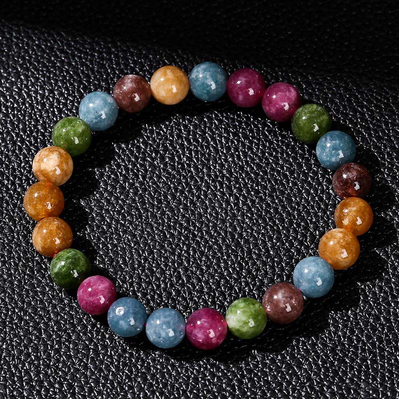 Pulsera positiva de turmalina multicolor Mythstone 