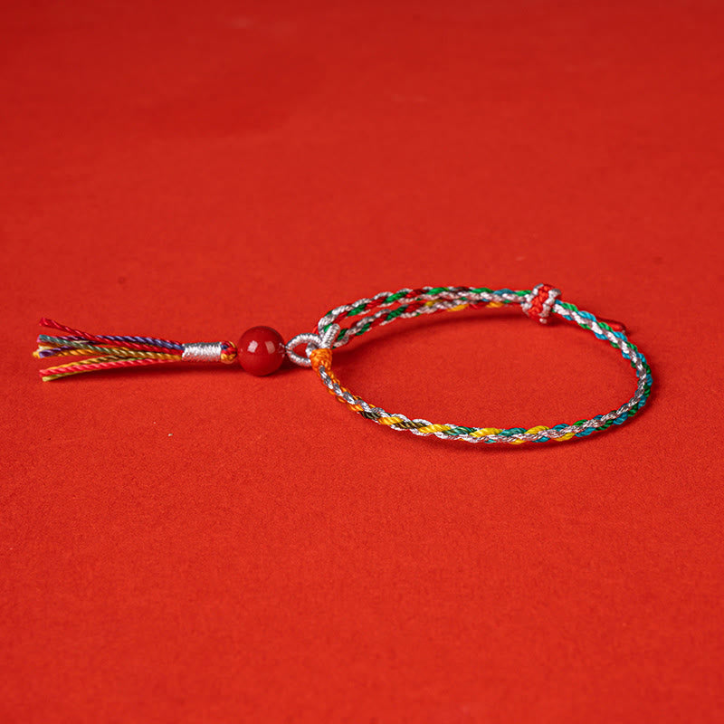 Mythstone Colorful String Cinnabar Concentration Bracelet