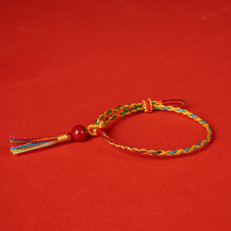 Mythstone Colorful String Cinnabar Concentration Bracelet