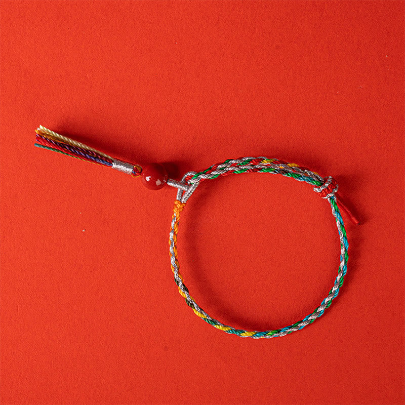 Mythstone Colorful String Cinnabar Concentration Bracelet