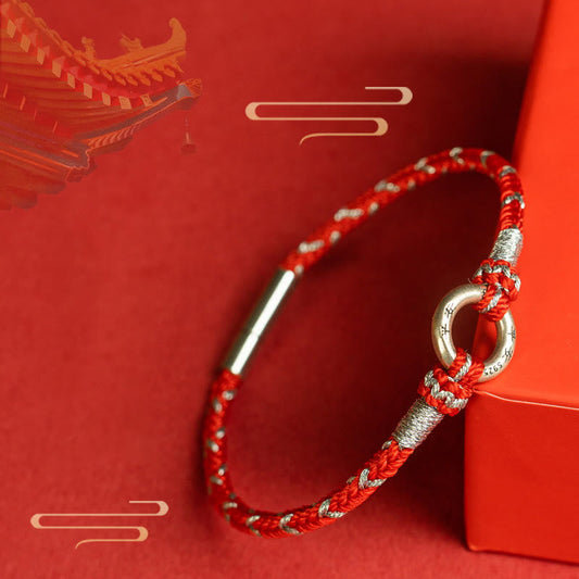 Mythstone Red String 925 Sterling Silver Safe Luck Bracelet