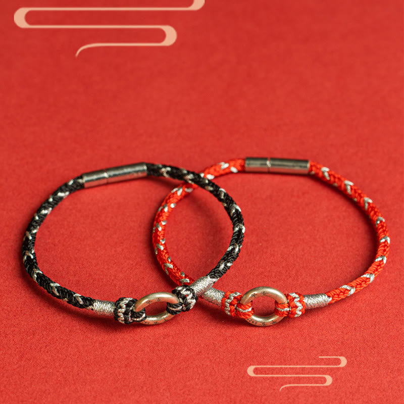 Mythstone Red String 925 Sterling Silver Safe Luck Bracelet