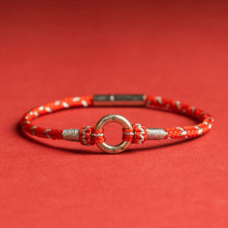 Mythstone Red String 925 Sterling Silver Safe Luck Bracelet