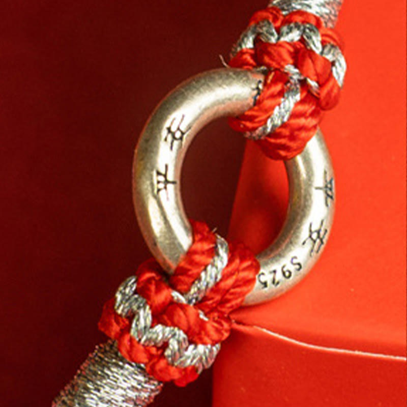 Mythstone Red String 925 Sterling Silver Safe Luck Bracelet