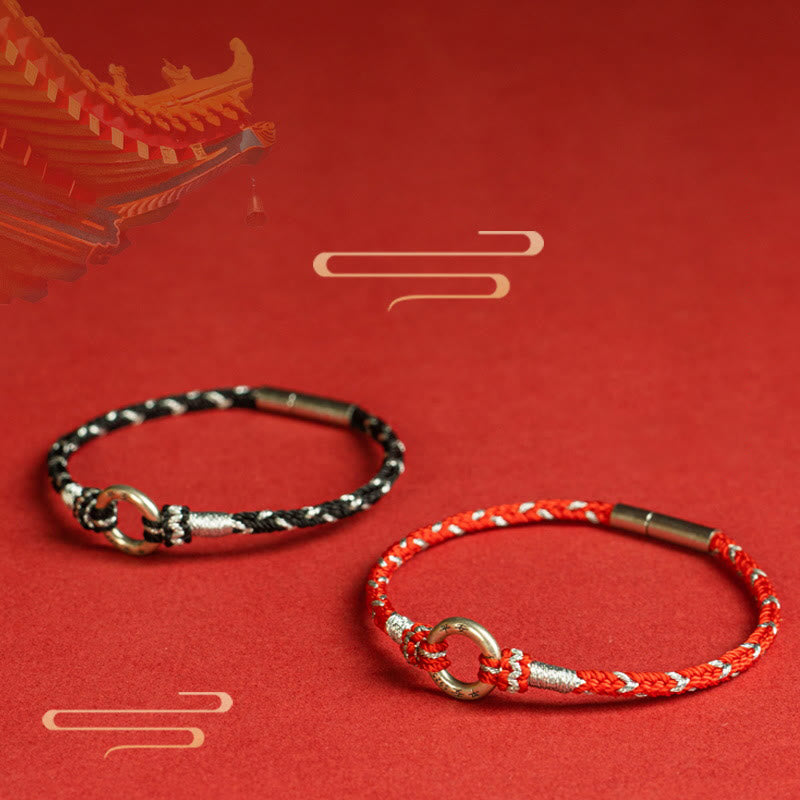 Mythstone Red String 925 Sterling Silver Safe Luck Bracelet