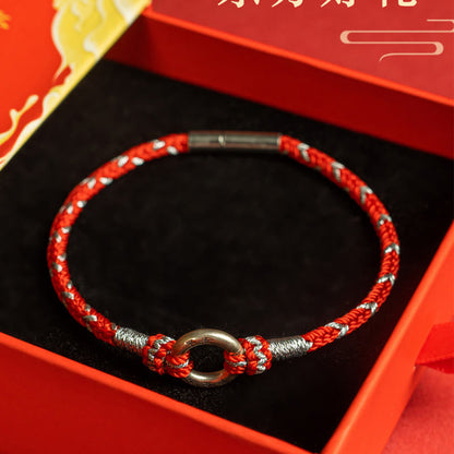 Mythstone Red String 925 Sterling Silver Safe Luck Bracelet