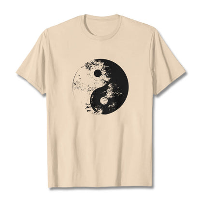 Mythstone Yin Yang Tai Chi Pattern Cotton Tee T-shirt