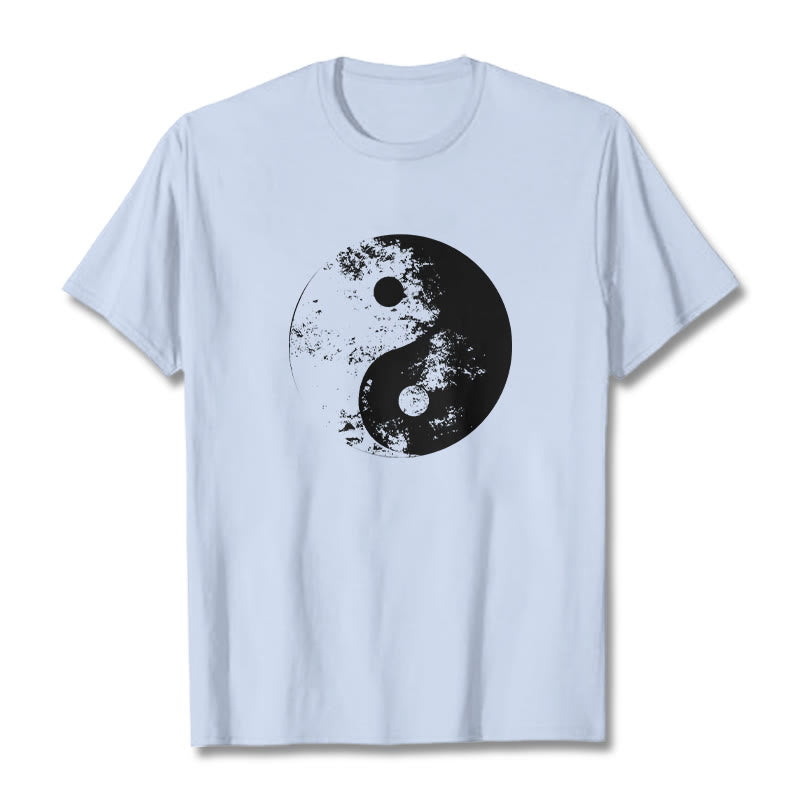 Mythstone Yin Yang Tai Chi Pattern Cotton Tee T-shirt