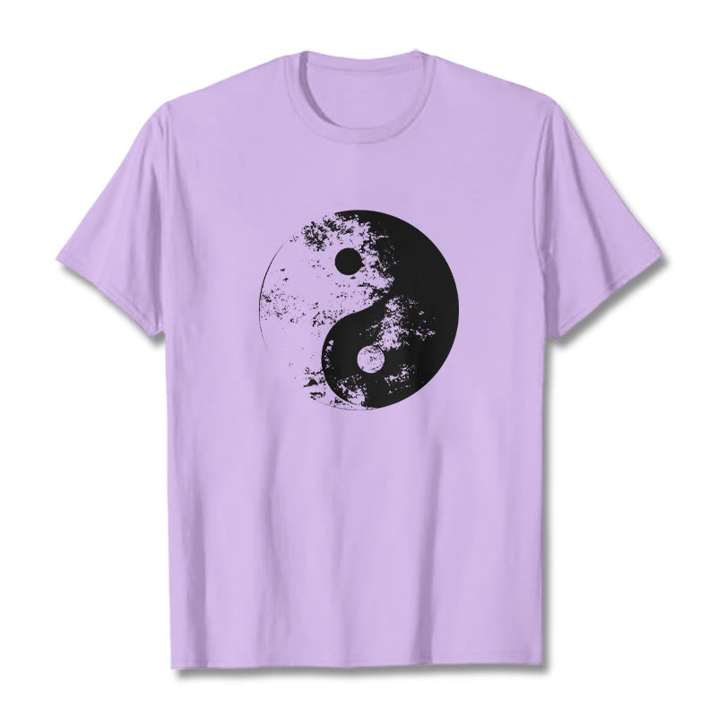 Mythstone Yin Yang Tai Chi Pattern Cotton Tee T-shirt