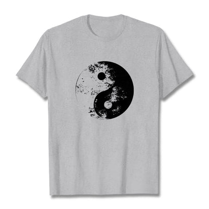 Mythstone Yin Yang Tai Chi Pattern Cotton Tee T-shirt