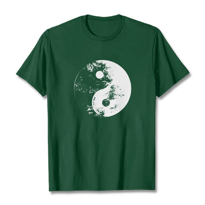 Mythstone Yin Yang Tai Chi Pattern Cotton Tee T-shirt