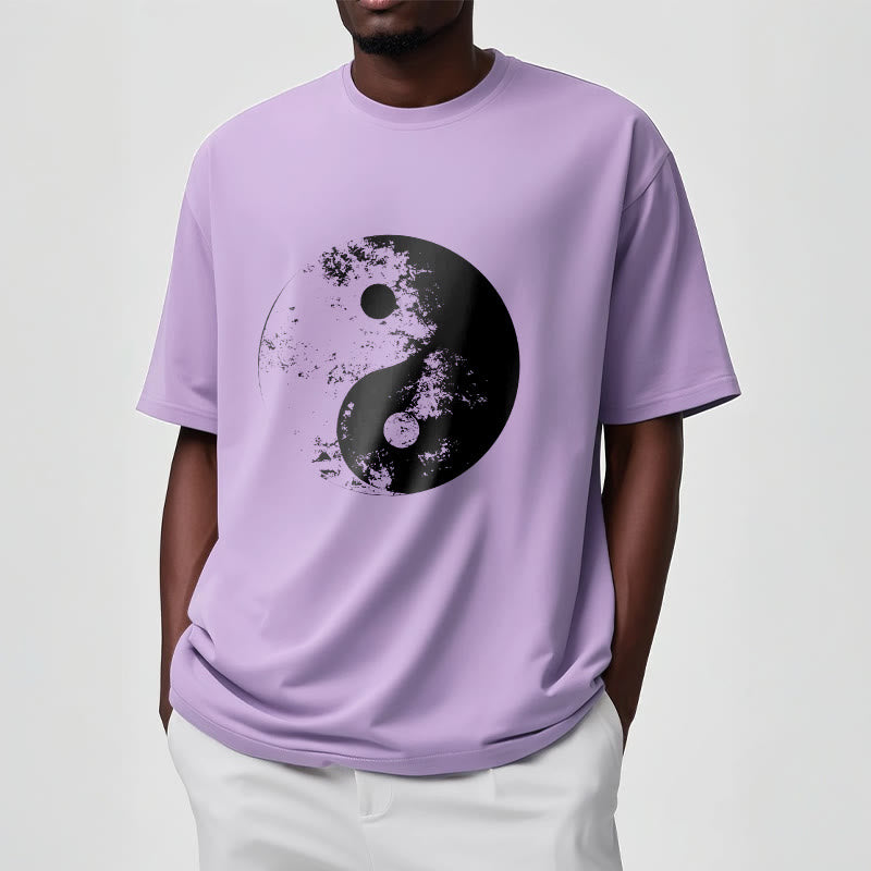 Mythstone Yin Yang Tai Chi Pattern Cotton Tee T-shirt