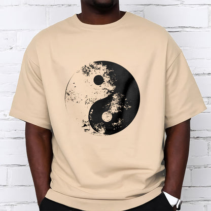 Mythstone Yin Yang Tai Chi Pattern Cotton Tee T-shirt