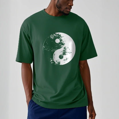 Mythstone Yin Yang Tai Chi Pattern Cotton Tee T-shirt