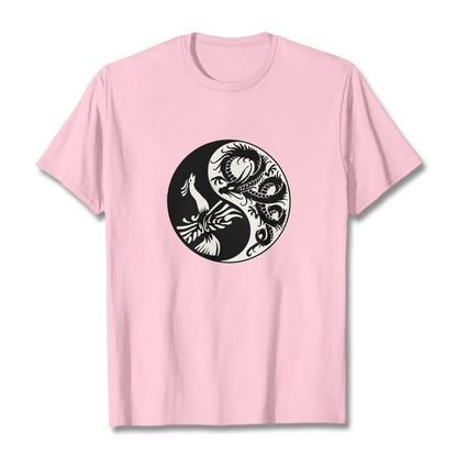 Mythstone Phoenix Yin Yang Cotton Tee T-shirt