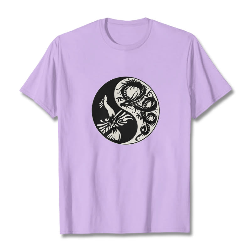 Mythstone Phoenix Yin Yang Cotton Tee T-shirt