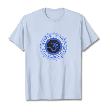 Mythstone Om Mandala Pattern Cotton Tee T-shirt