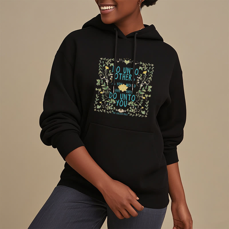 Mythstone The Golden Rule Lotus Fleece Lined Polyester Hoodie