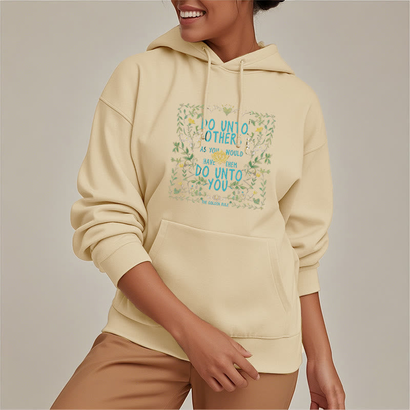 Mythstone The Golden Rule Lotus Fleece Lined Polyester Hoodie