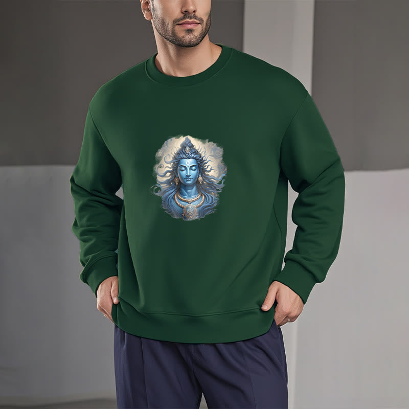 Mythstone OM NAMAH SHIVAYA Buddha Fleece Lined Polyester Sweatshirt