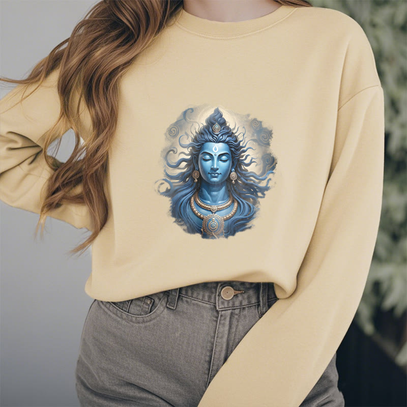 Mythstone OM NAMAH SHIVAYA Buddha Fleece Lined Polyester Sweatshirt