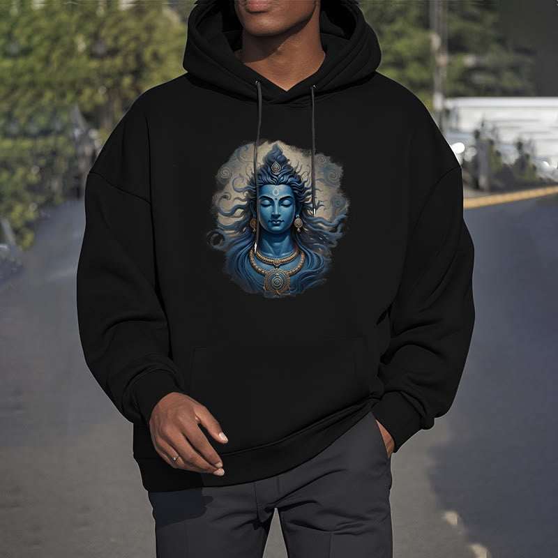 Mythstone OM NAMAH SHIVAYA Buddha Fleece Lined Polyester Hoodie