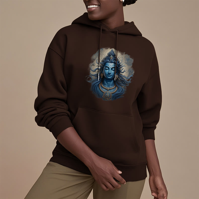 Mythstone OM NAMAH SHIVAYA Buddha Fleece Lined Polyester Hoodie