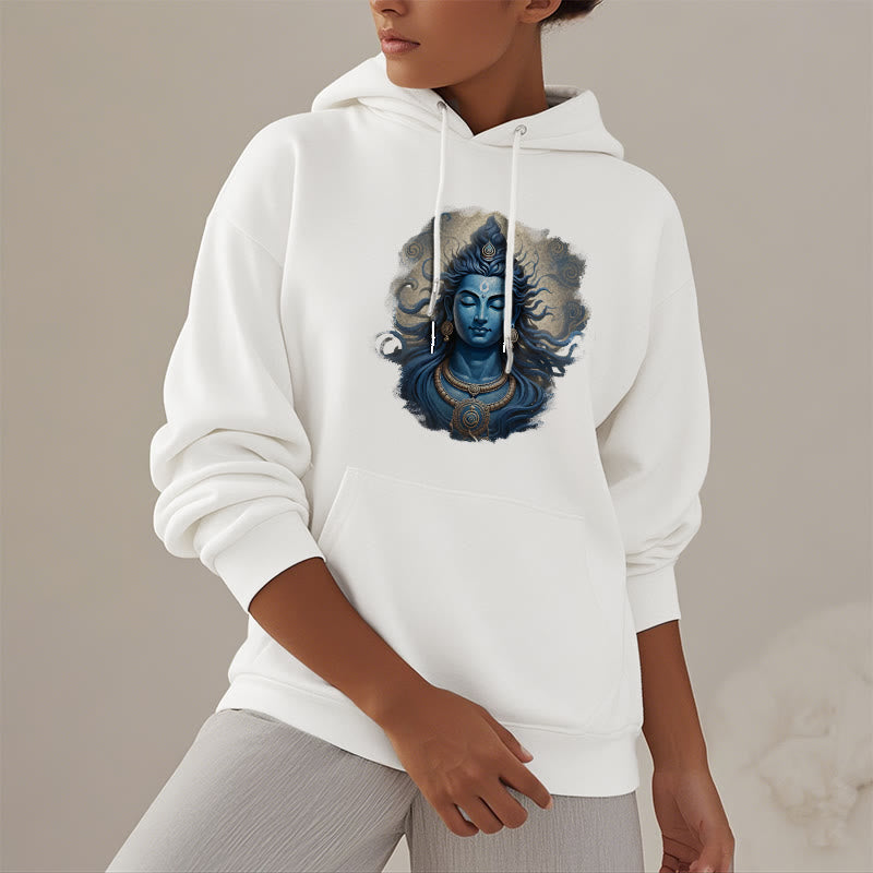 Mythstone OM NAMAH SHIVAYA Buddha Fleece Lined Polyester Hoodie