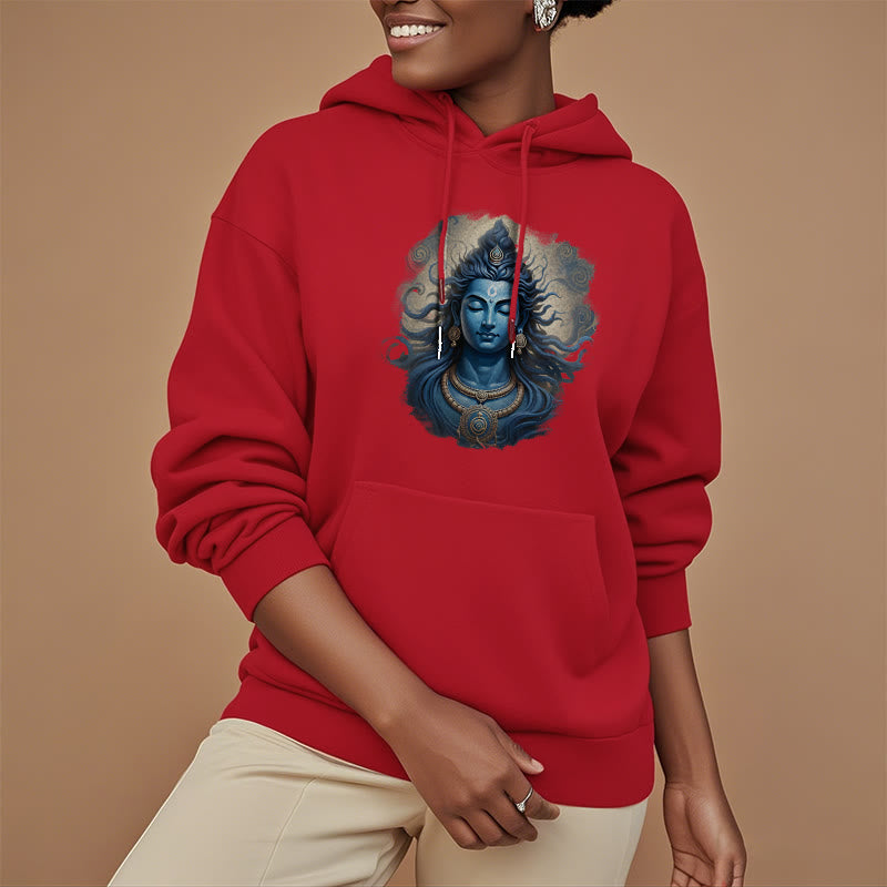 Mythstone OM NAMAH SHIVAYA Buddha Fleece Lined Polyester Hoodie