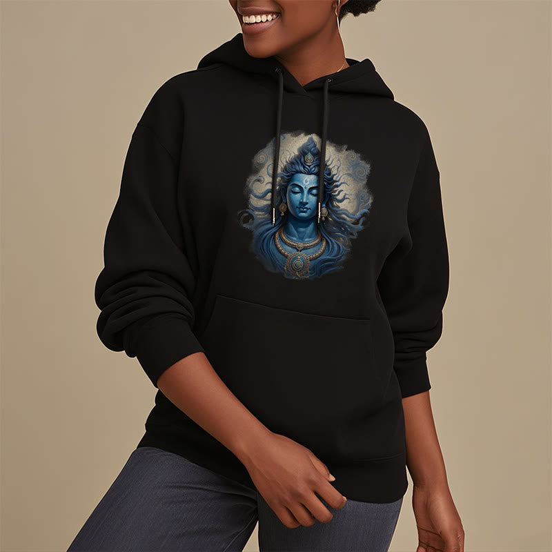 Mythstone OM NAMAH SHIVAYA Buddha Fleece Lined Polyester Hoodie