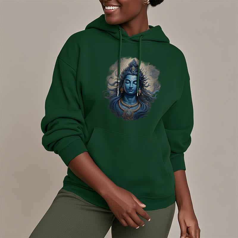 Mythstone OM NAMAH SHIVAYA Buddha Fleece Lined Polyester Hoodie