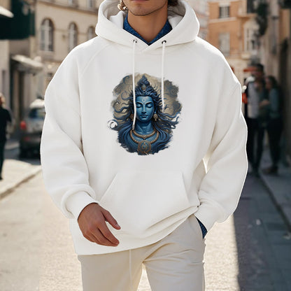 Mythstone OM NAMAH SHIVAYA Buddha Fleece Lined Polyester Hoodie