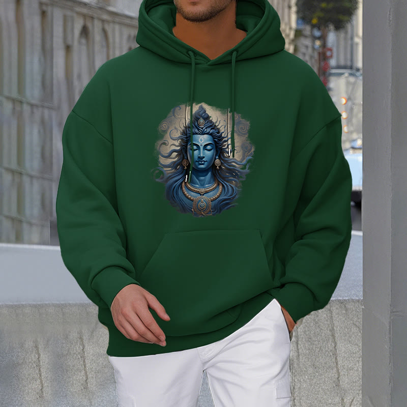 Mythstone OM NAMAH SHIVAYA Buddha Fleece Lined Polyester Hoodie