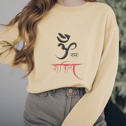 Mythstone OM NAMAH SHIVAYA Mantra Sanskrit Fleece Lined Polyester Sweatshirt