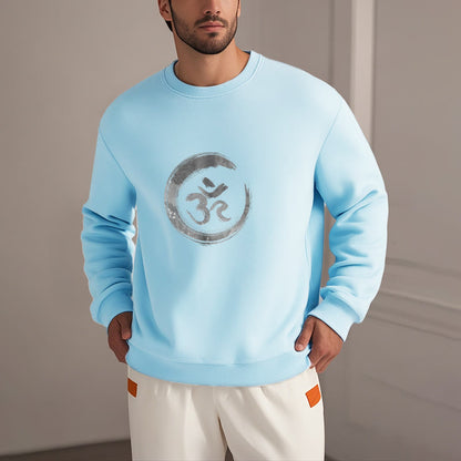 Sudadera de poliéster con forro polar y mantra sánscrito OM de Mythstone 