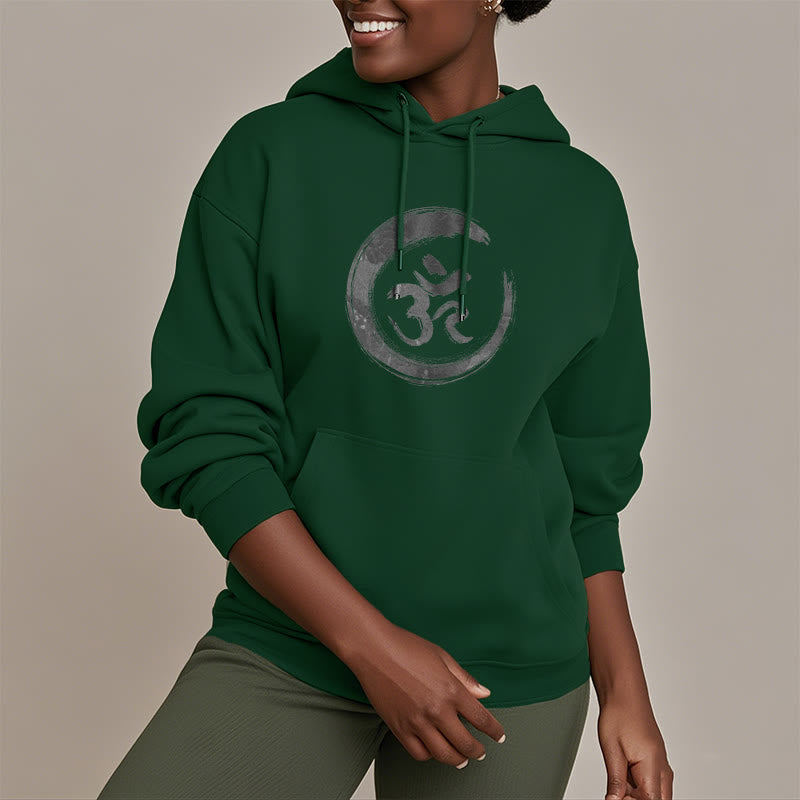 Mythstone OM Mantra Sanskrit Fleece Lined Polyester Hoodie