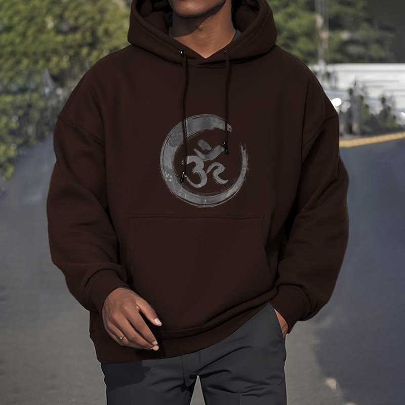 Mythstone OM Mantra Sanskrit Fleece Lined Polyester Hoodie