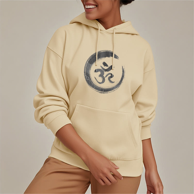 Mythstone OM Mantra Sanskrit Fleece Lined Polyester Hoodie