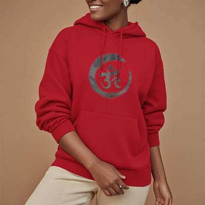 Mythstone OM Mantra Sanskrit Fleece Lined Polyester Hoodie