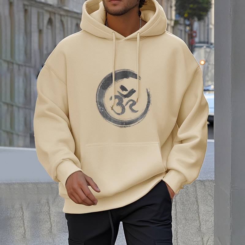 Mythstone OM Mantra Sanskrit Fleece Lined Polyester Hoodie