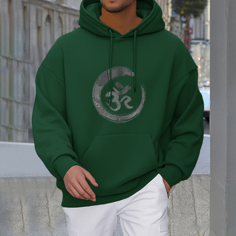 Mythstone OM Mantra Sanskrit Fleece Lined Polyester Hoodie