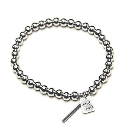 Mythstone Titanium Steel Good Luck Balance Bracelet