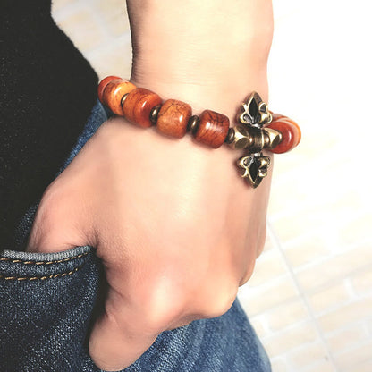 Pulsera de cobre con hueso de yak Mythstone 