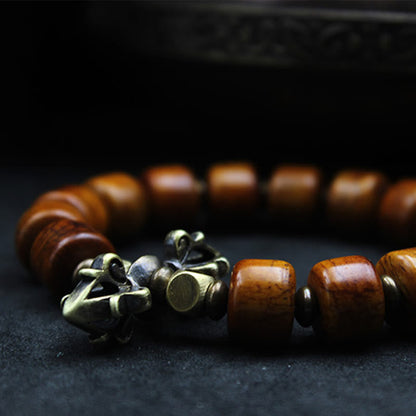 Pulsera de cobre con hueso de yak Mythstone 