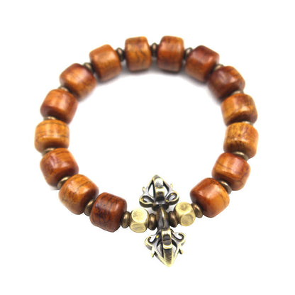 Pulsera de cobre con hueso de yak Mythstone 