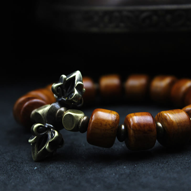 Pulsera de cobre con hueso de yak Mythstone 