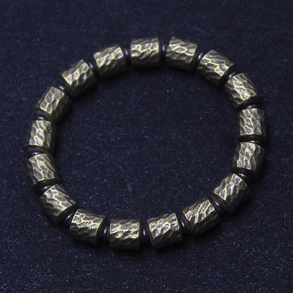 Mythstone Copper Meteorite Crater Pattern Luck Bracelet